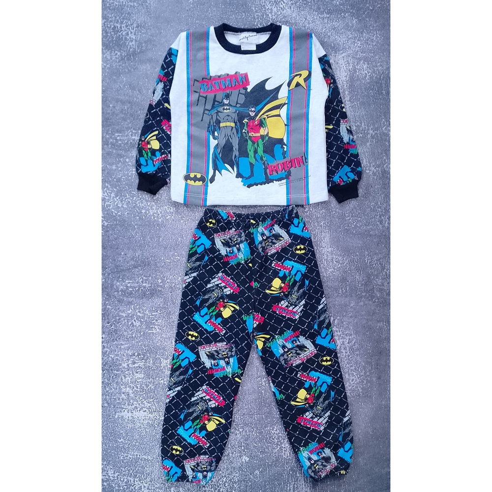 Vintage 1996 BATMAN & ROBIN PAJAMA SET